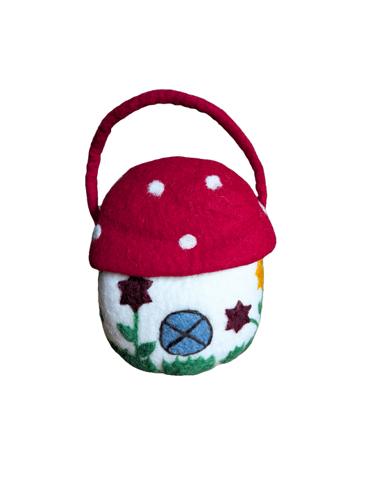 Felt Mushroom Toadstool Bag