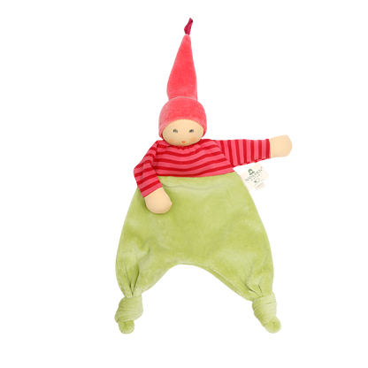 Forest Elf Blanket Doll Pink-Green