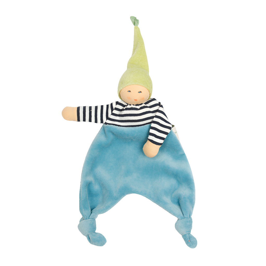 Forest Elf Blanket Doll Turquoise-Green