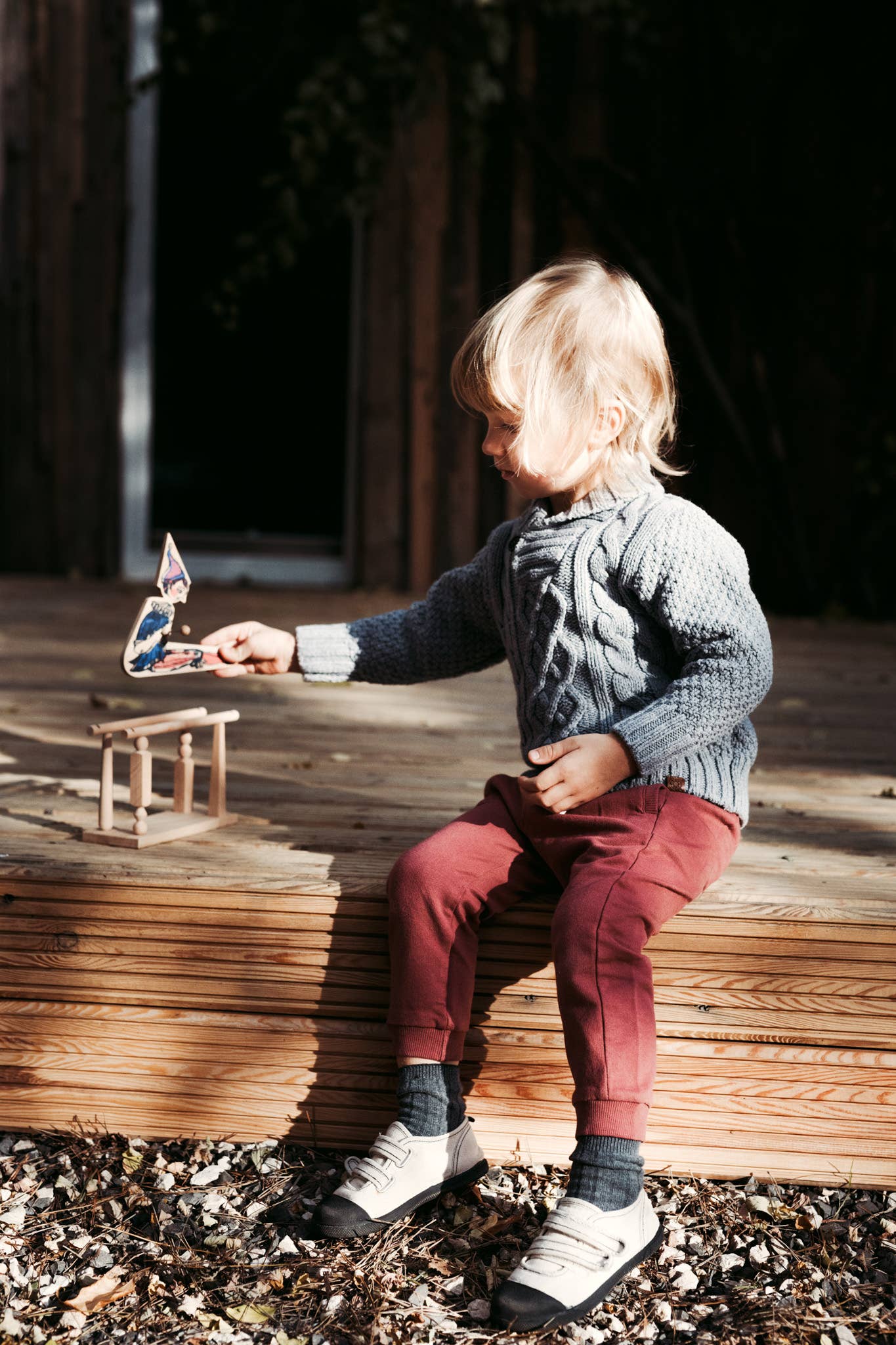 Acrobat Boy Wood Toy