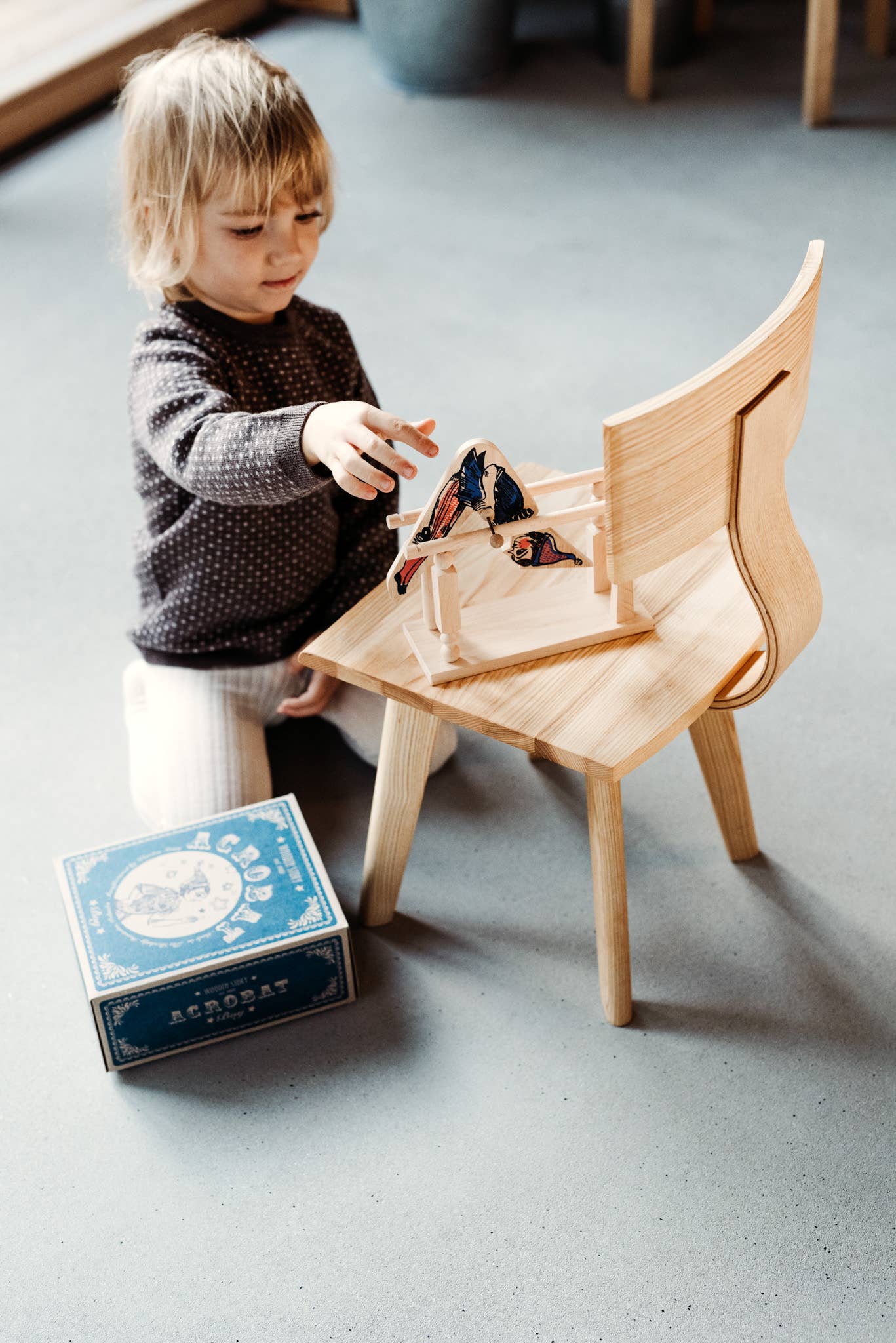 Acrobat Boy Wood Toy