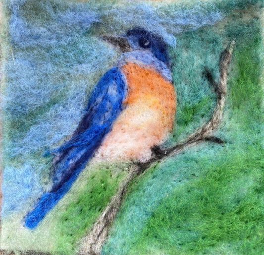 Bluebird - MorMor Thyme Tile Needle Felting Kit