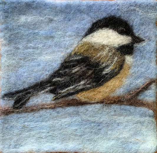Chickadee - MorMor Thyme Tile Needle Felting Kit