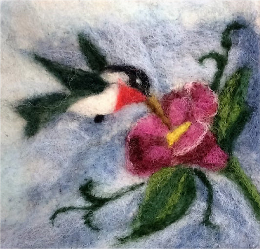 Hummingbird - MorMor Thyme Tile Needle Felting Kit