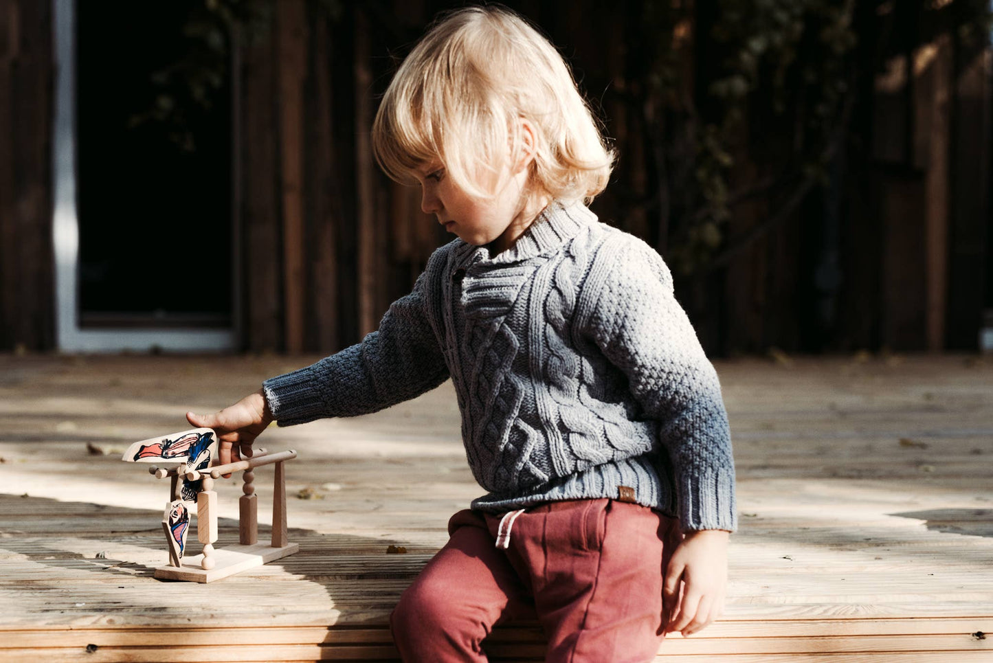 Acrobat Boy Wood Toy