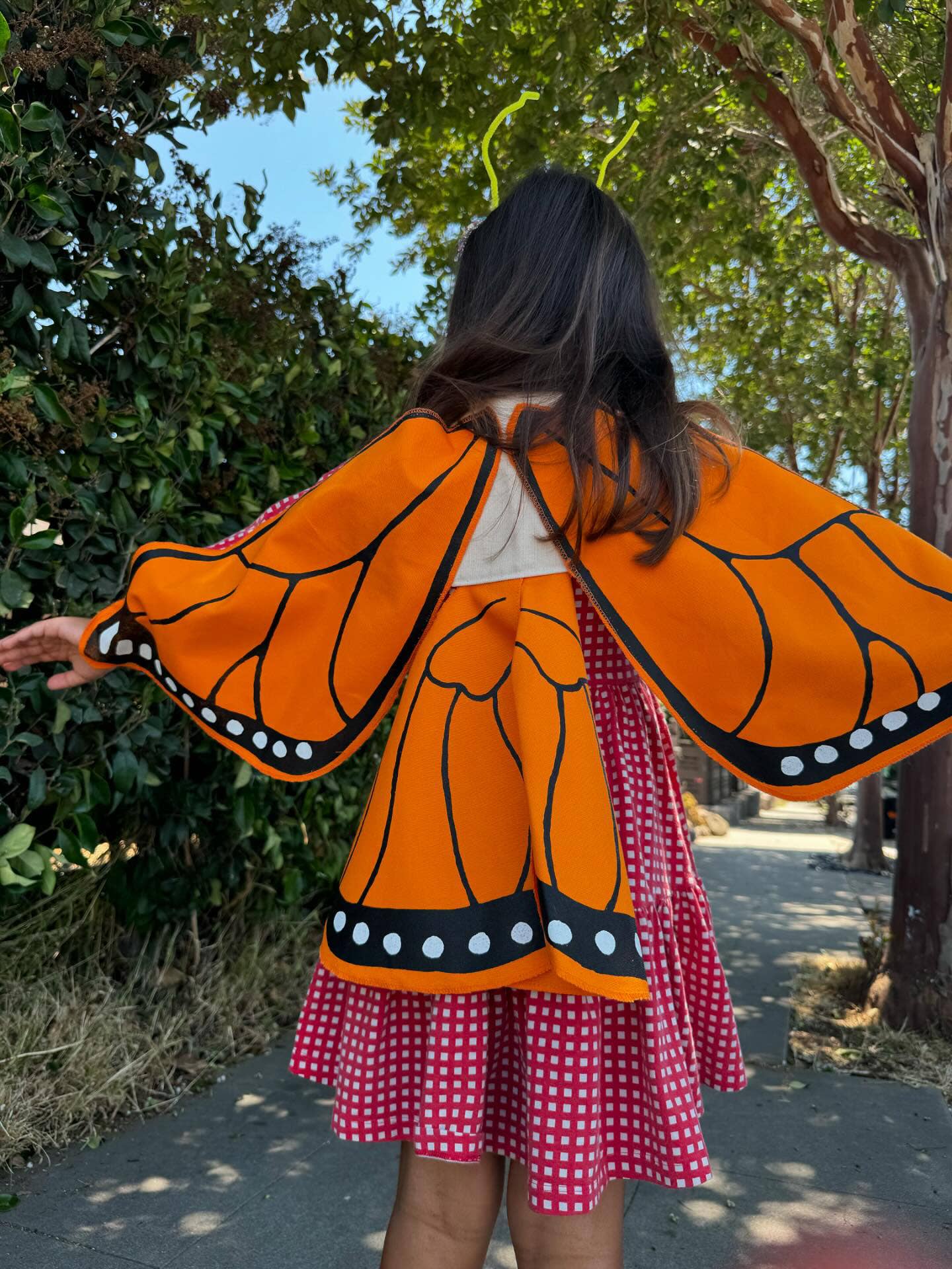 Orange Monarch Butterfly Costume Wings