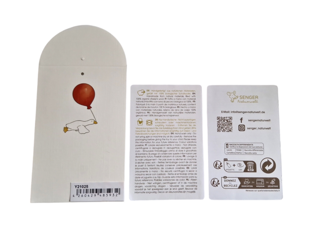 Organic Cotton Goose Small - White