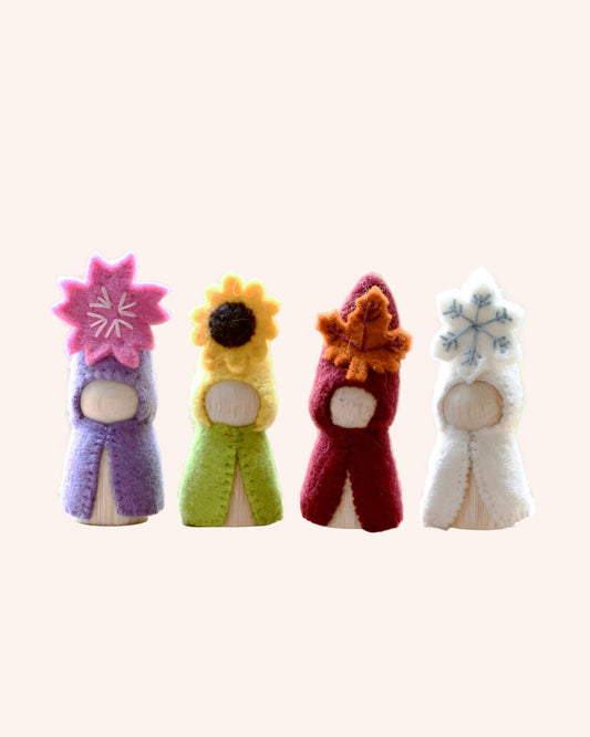 Four Seasons Peg Dolls Set