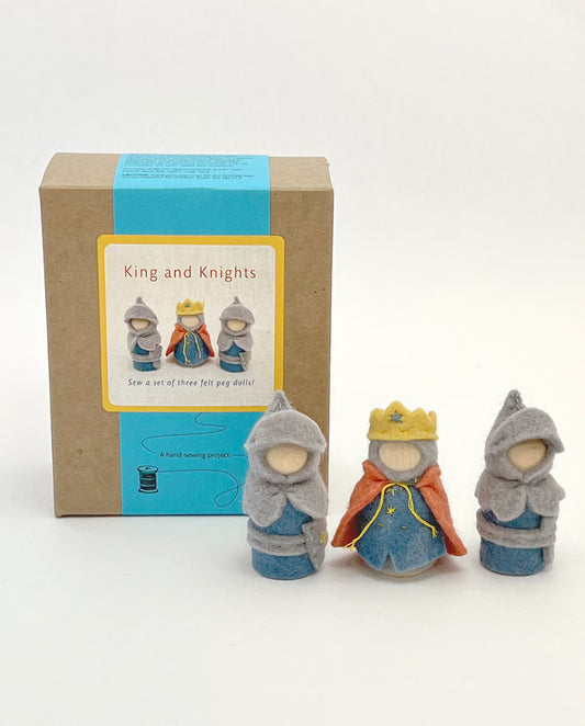 Peg Doll King and Knights Sewing Kit