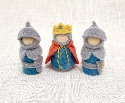 Peg Doll King and Knights Sewing Kit