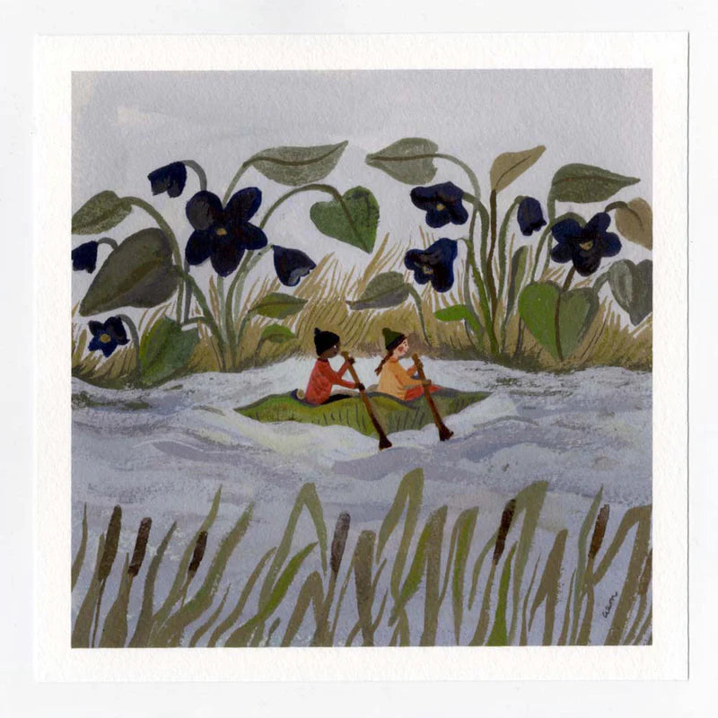 Leaf Boat Print