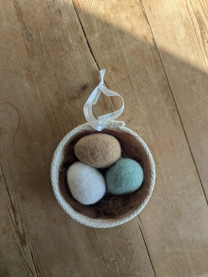 Wool Nest Ornaments
