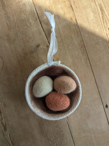 Wool Nest Ornaments