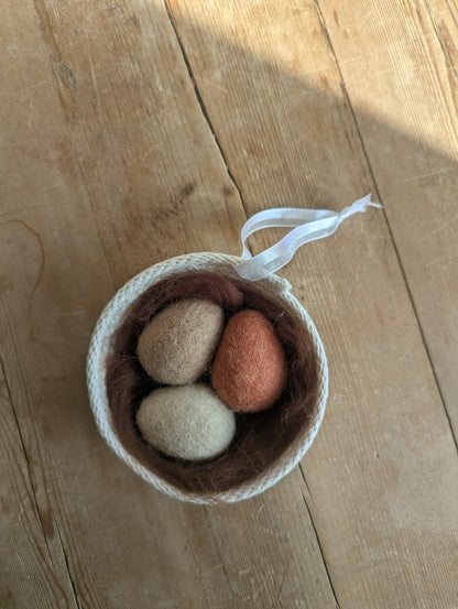 Wool Nest Ornaments