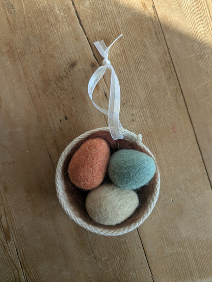 Wool Nest Ornaments