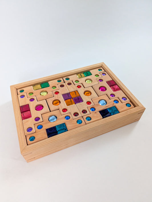 Color Staircase with Luminous Blocks