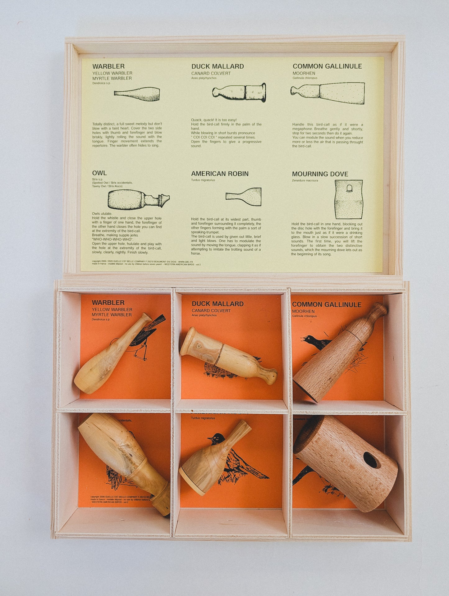 Western American Bird Call Set