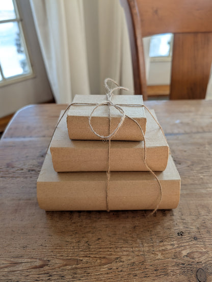 Paper Mache Book Box Trio