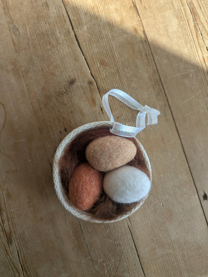 Wool Nest Ornaments