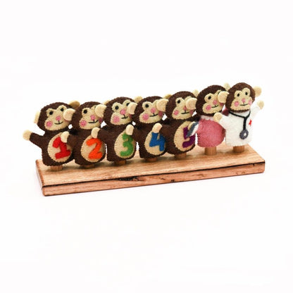 Five Little Monkeys Finger Puppet Set