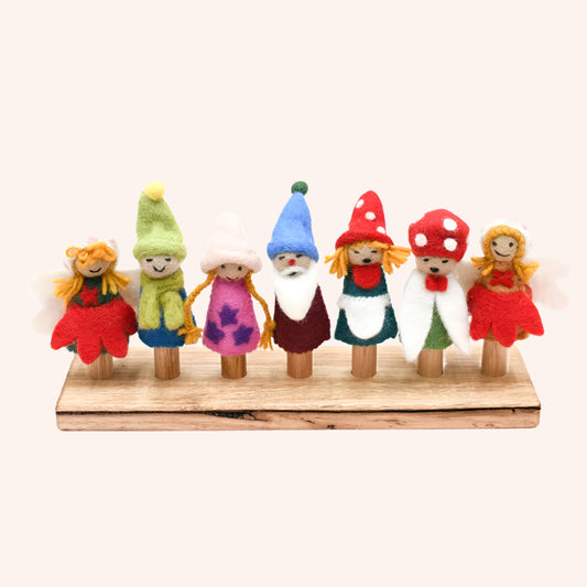 Fairies & Gnomes Finger Puppet Set