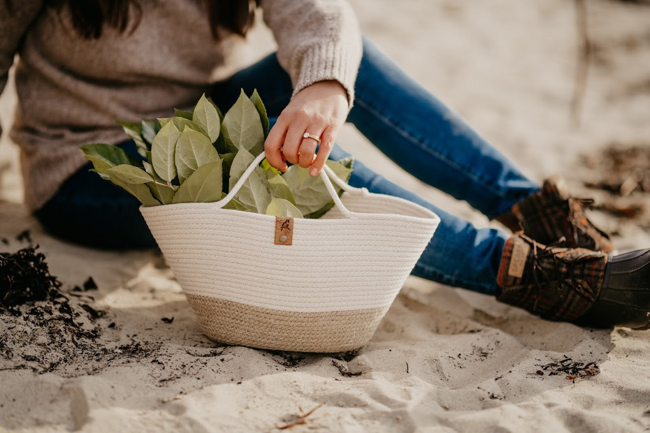 Chickadee - Small Tote ft. Hemp